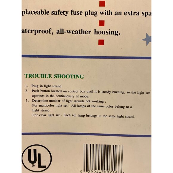 Vtg Trim A Home 150 Magic Lights Show Super Bright 8 Electronic Functions - Picture 12 of 16